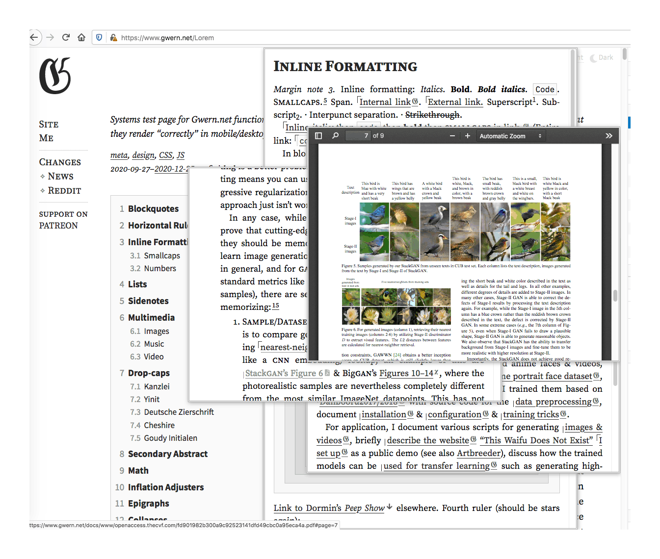 Gwern Branwen’s website Gwern.net